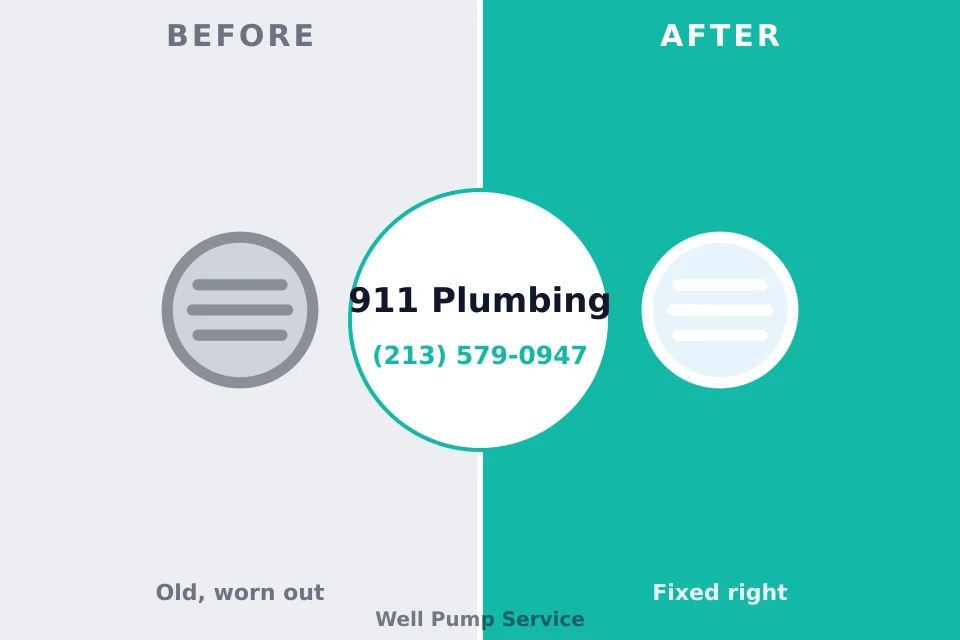 Before and after: plumbing repair Lakewood, CA